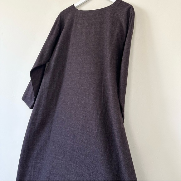 Eskandar Cashmere Silk High Low Hem Dress - Picture 9 of 14